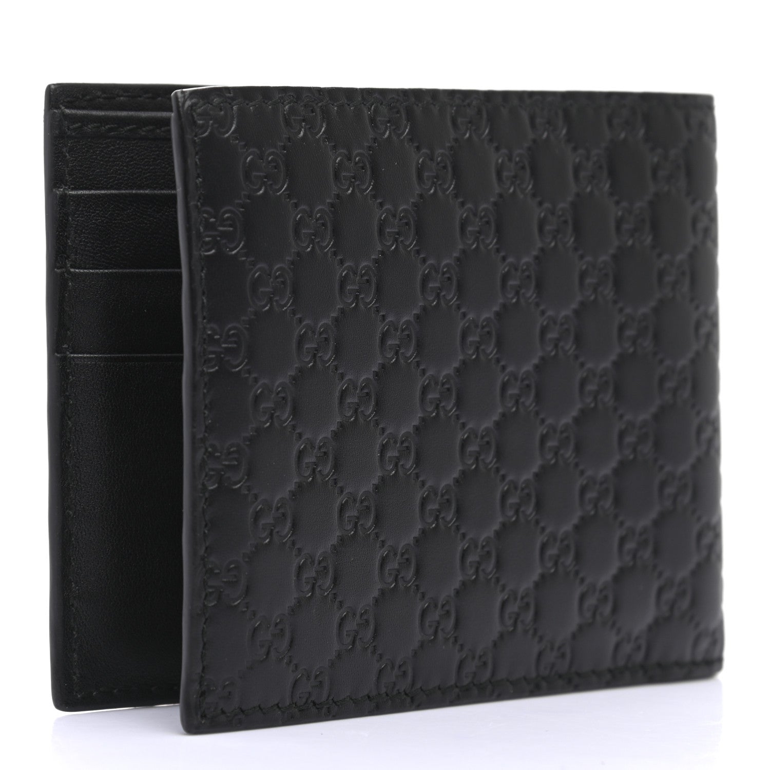 Gucci Microguccissima Bi-Fold Wallet Black 3 of 7