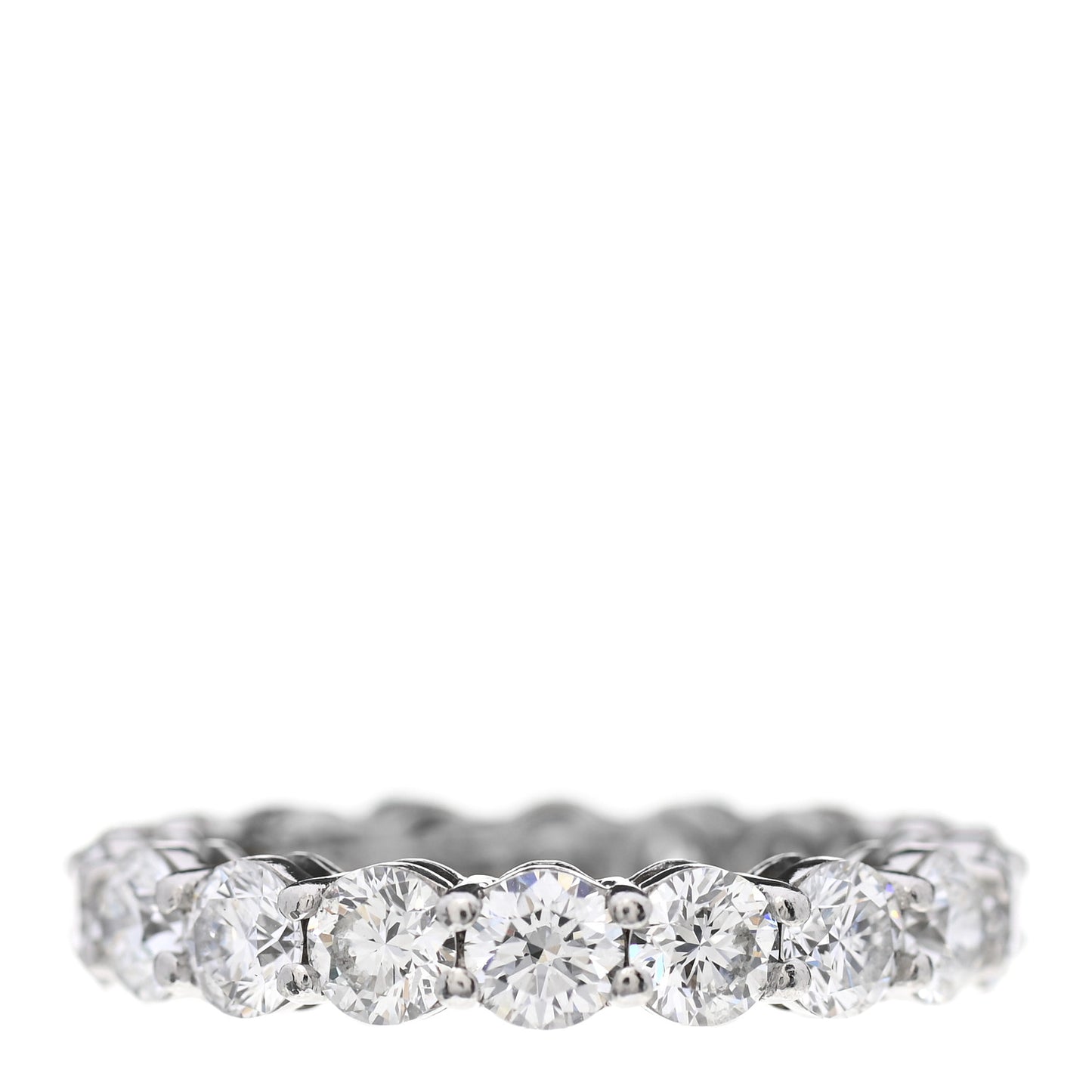 Platinum Diamond 3.7mm Embrace Eternity Band Ring 50 5.5