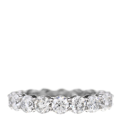Tiffany Platinum Diamond 3.7mm Embrace Eternity Band Ring 50 5.5 3 of 5