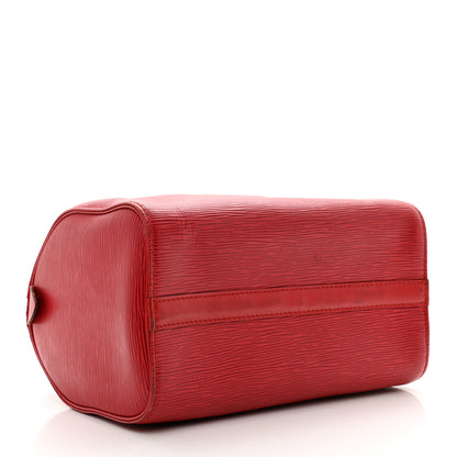 Louis Vuitton Epi Speedy 25 Castillan Red 4 of 13