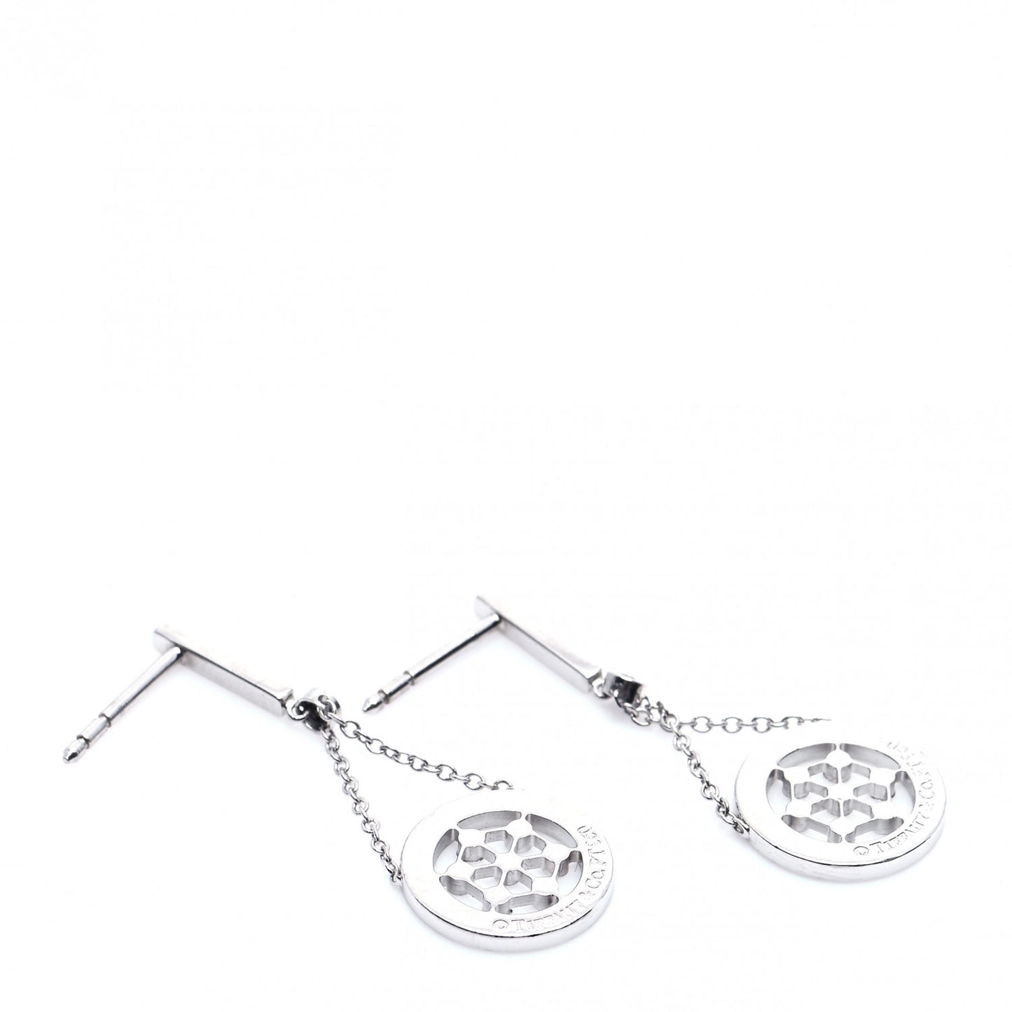 Platinum Diamond Voile Drop Earrings