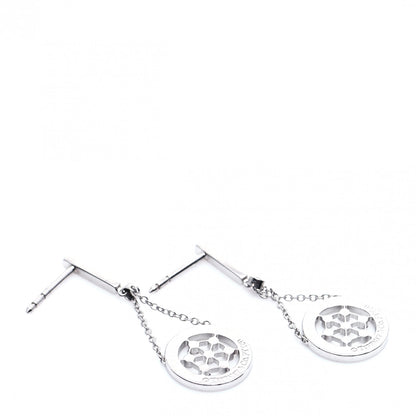 Tiffany Platinum Diamond Voile Drop Earrings 6 of 7