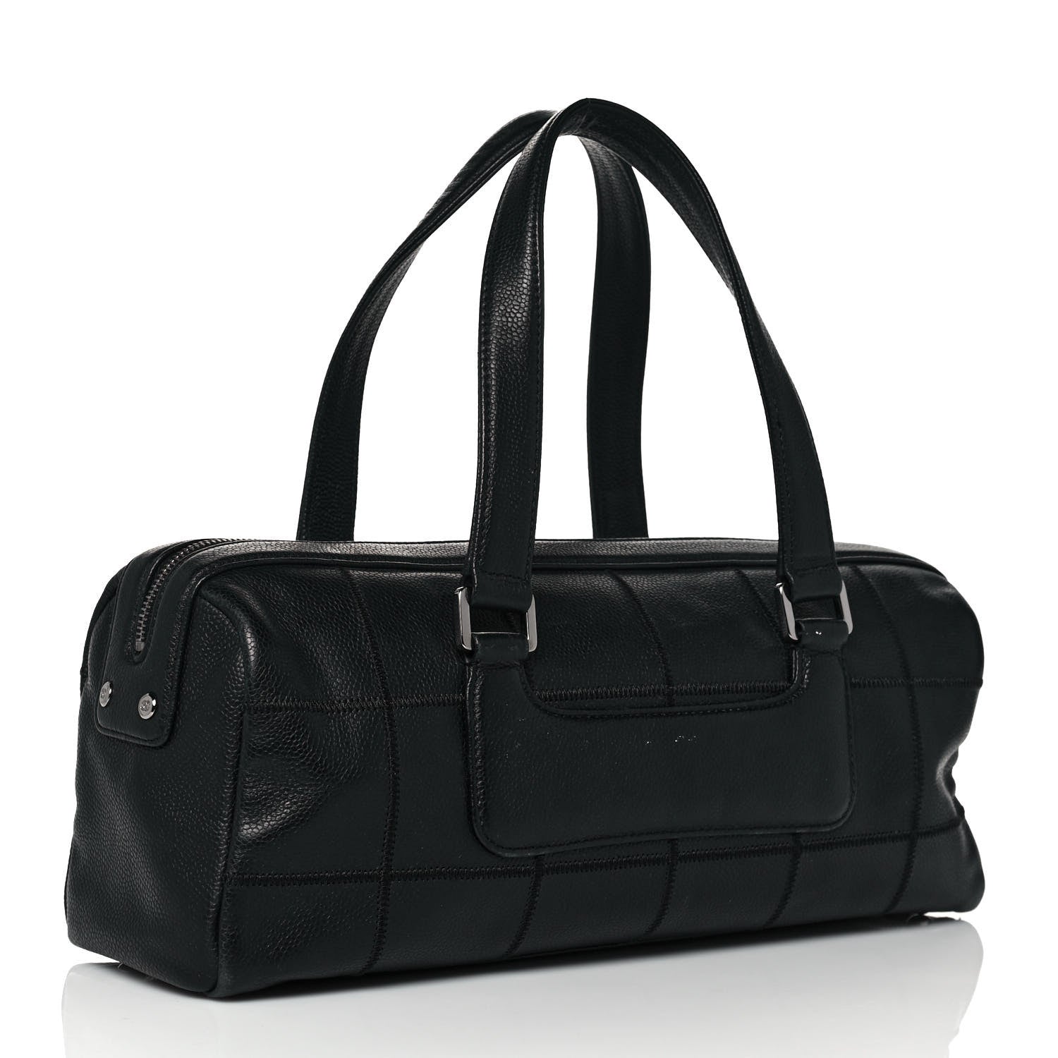 Chanel Caviar Square Stitched Tote Black 2 of 12