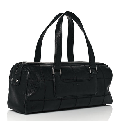 Chanel Caviar Square Stitched Tote Black 2 of 12