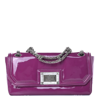 Chanel Patent Calfskin Mademoiselle Lock Bijoux Chain Flap Violet 1 of 15