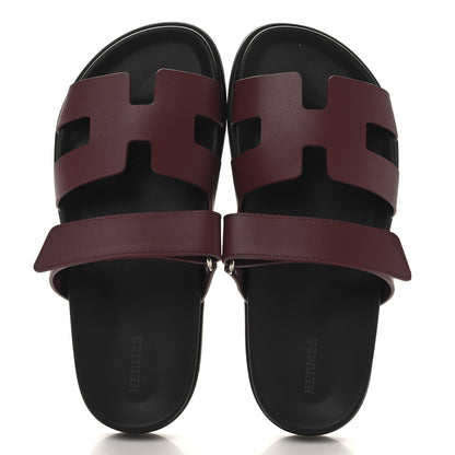 Hermes Calfskin Womens Chypre Sandals 38.5 Rouge H 2 of 10