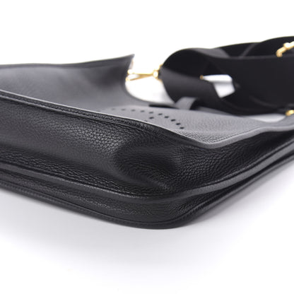 Hermes Taurillon Clemence Evelyne III PM Black 7 of 10