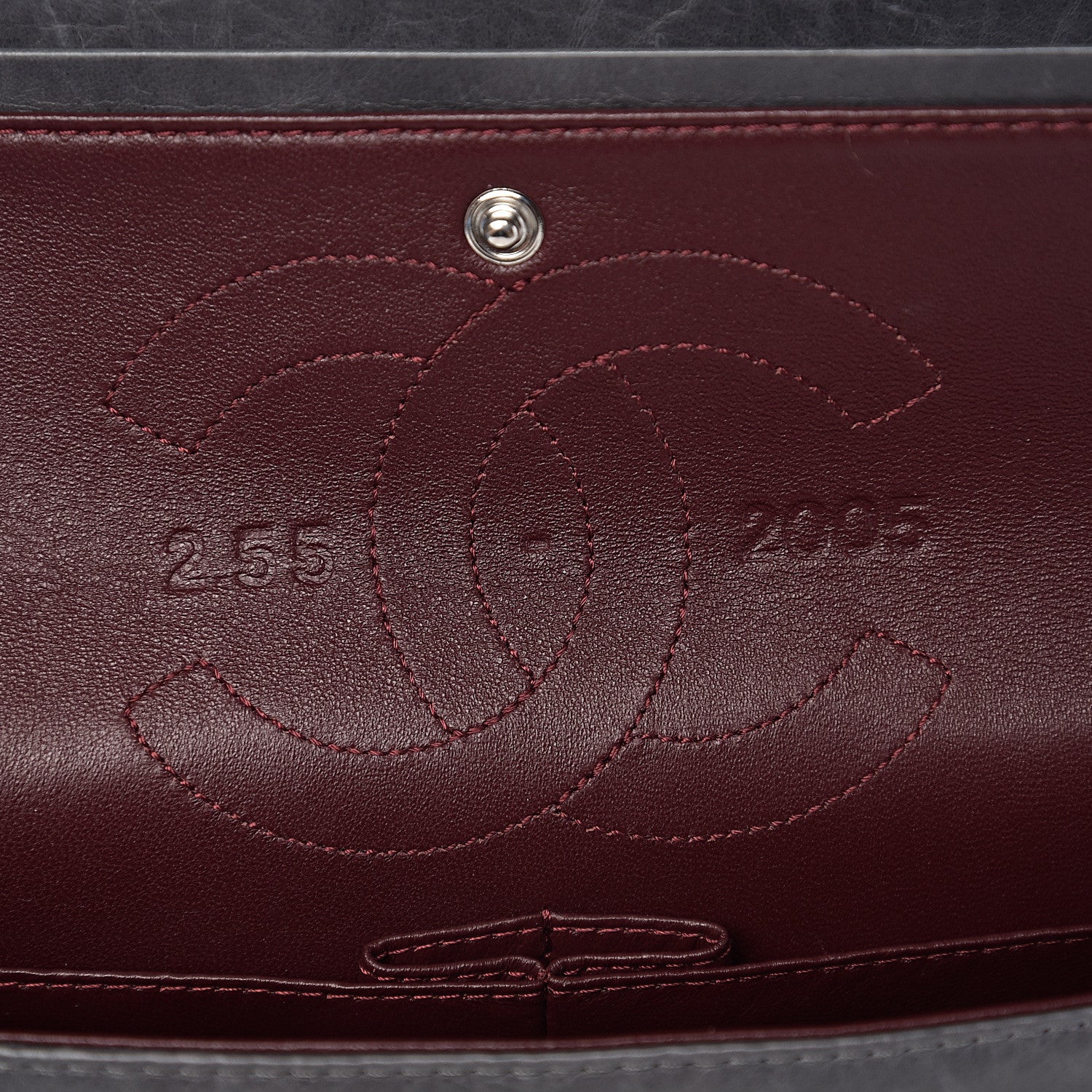 Chanel Aged Calfskin Quilted 50th Anniversary 2.55 Reissue 225 Flap Gris 5 of 11