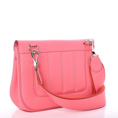Hermes Veau Swift Sac Berline 28 Rose Azalee 3 of 7