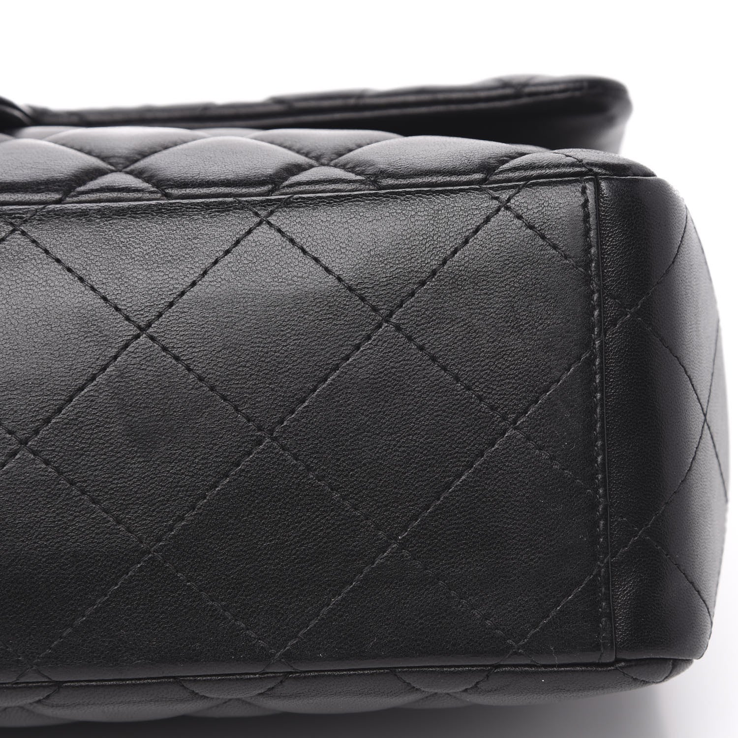 Chanel Lambskin Quilted Maxi Single Flap Black 11 of 16