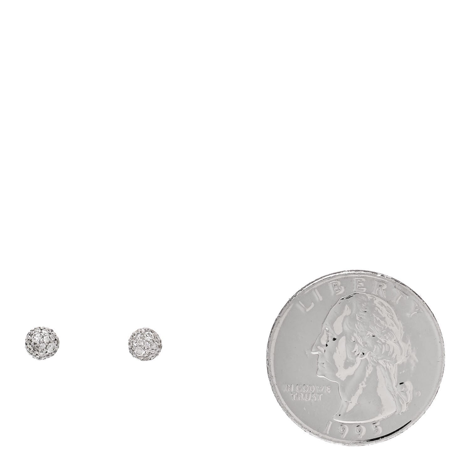 David Yurman 18K Yellow Gold Petite Pave Stud Earrings 2 of 6
