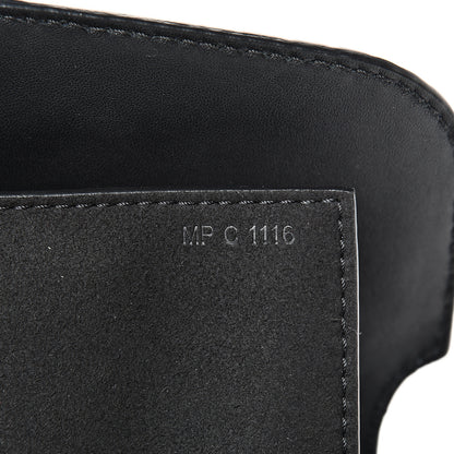 Givenchy Calfskin Crocodile Embossed Small Nobile Shoulder Bag Black 6 of 12