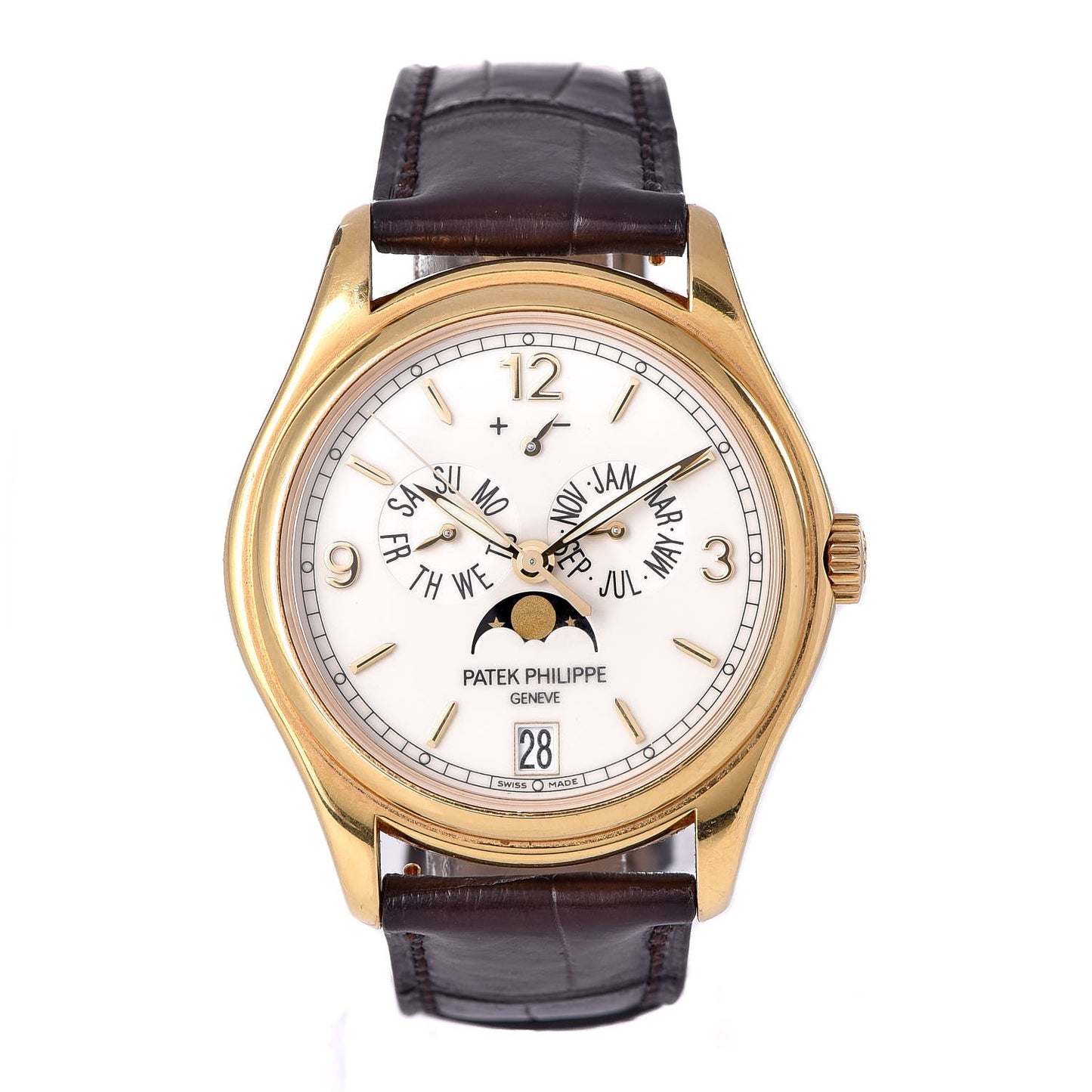 18K Yellow Gold 39mm 5146J Annual Calendar Complications Self Winding Watch
