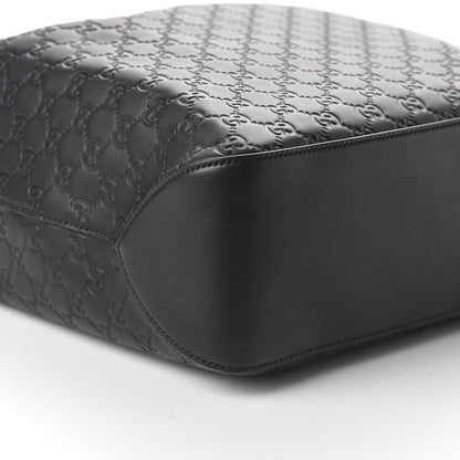 Gucci Guccissima Signature Large Linea A Hobo Black 6 of 10
