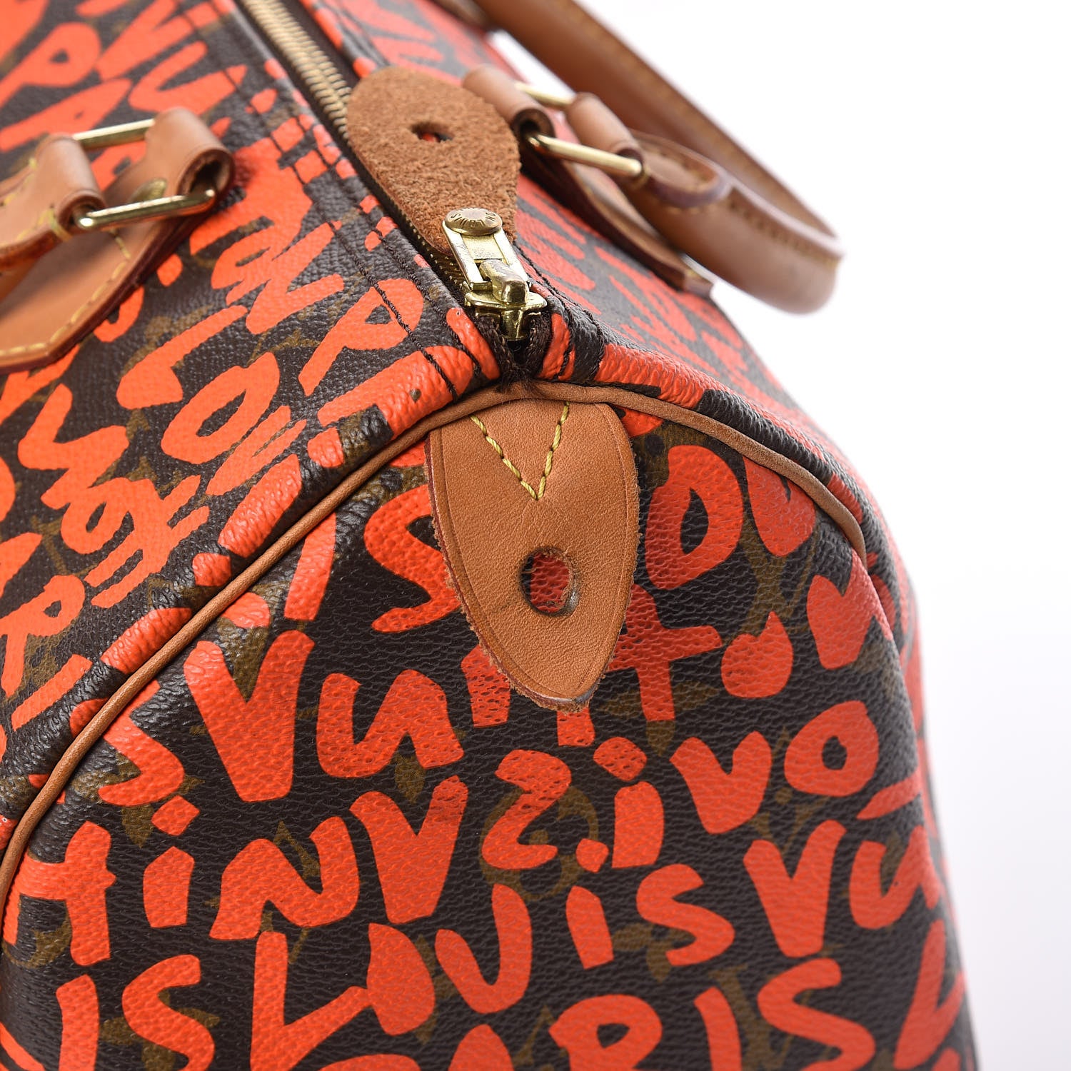 Louis Vuitton Monogram Graffiti Speedy 30 Orange 10 of 17