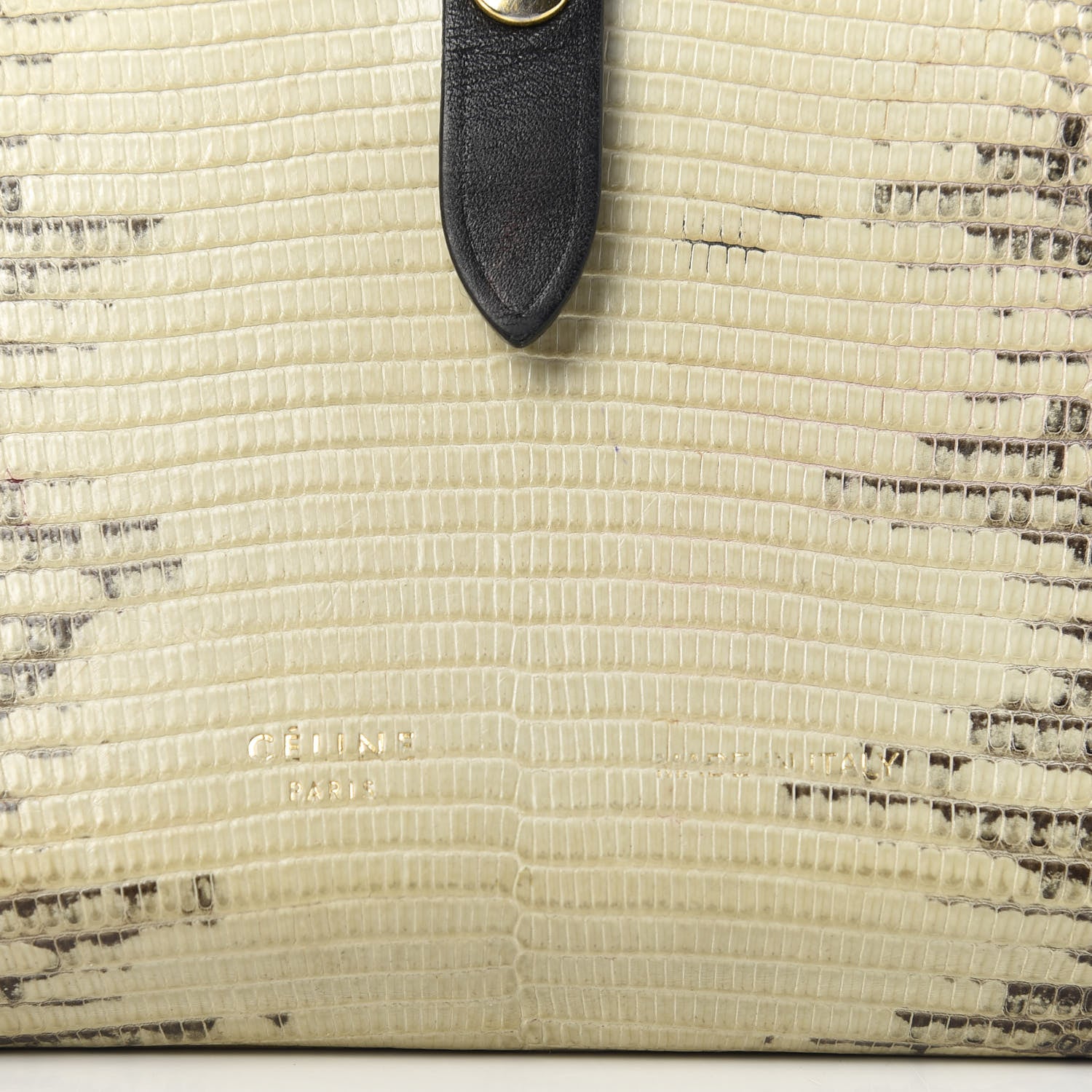Celine Lizard Calfskin Large Multifunction Strap Wallet Natural 7 of 11