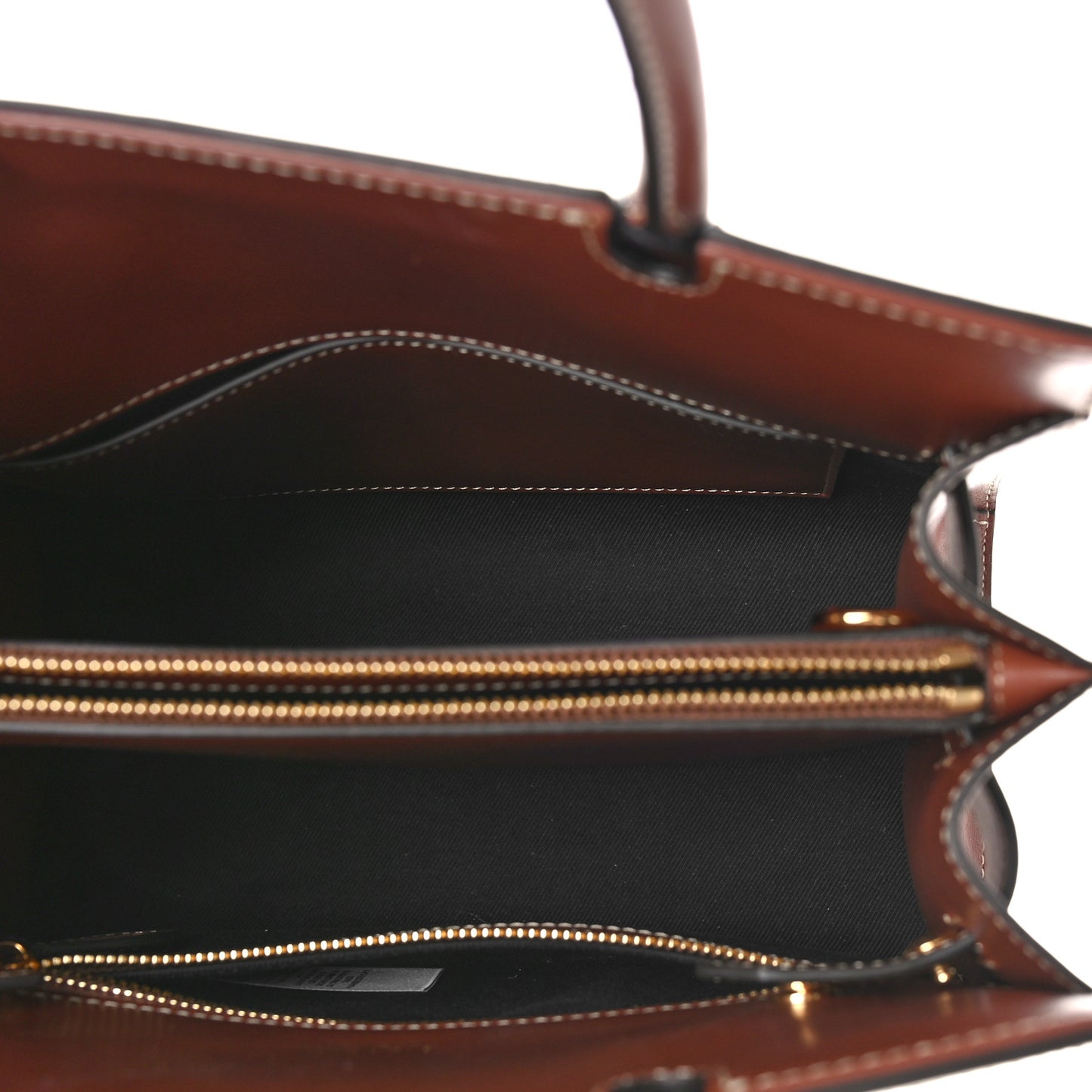 Calfskin Vintage Check Mini Two Handle Title Bag Archive Beige