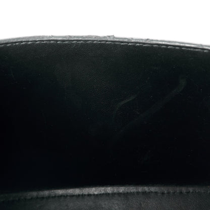 Balenciaga Shiny Calfskin Crocodile Embossed Small Hourglass Top Handle Bag Black 15 of 16