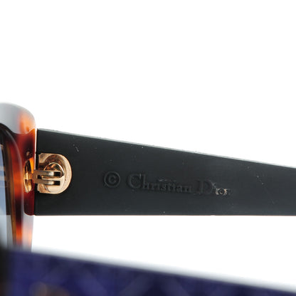Christian Dior Lambskin Cannage Dior Lady 1R Sunglasses Havana Purple 7 of 7