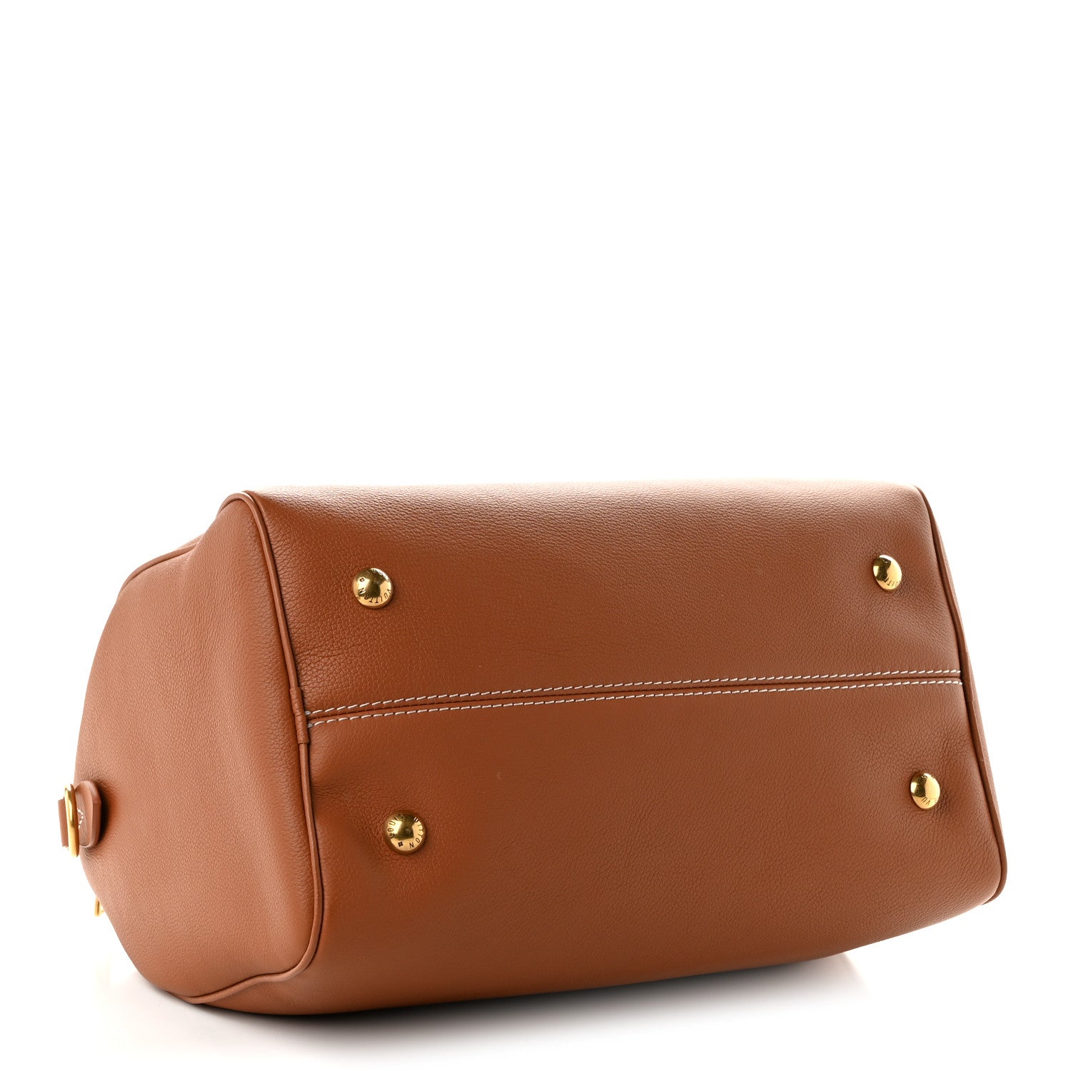 Louis Vuitton Grained Calfskin Low Key Speedy 30 Cognac 4 of 9