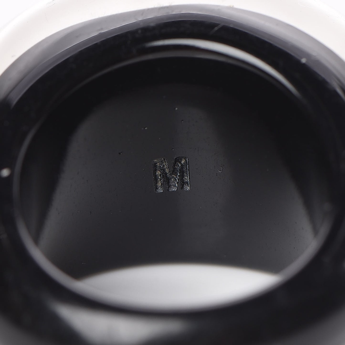 Resin Swarovski Crystal Inclusion Ring M Black