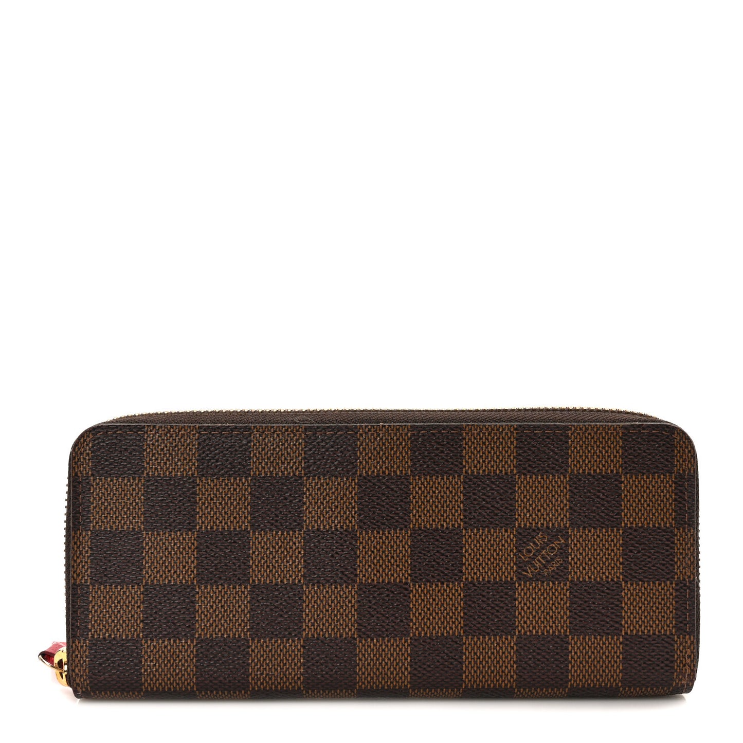 Damier Ebene Clemence Wallet Cherry