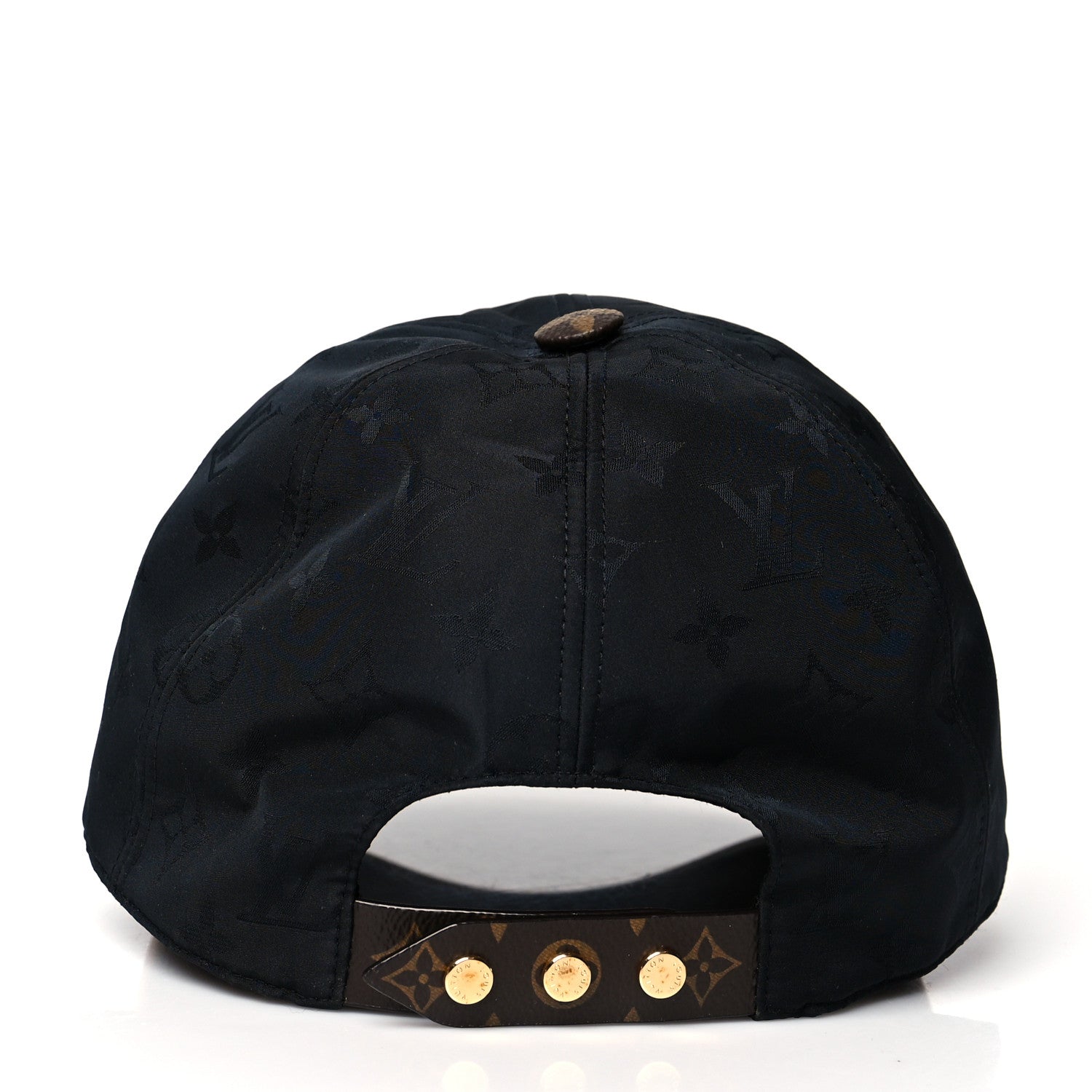Louis Vuitton Polyester Silk Monogram LV Get Ready Cap M Black 5 of 7