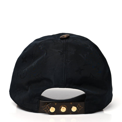Louis Vuitton Polyester Silk Monogram LV Get Ready Cap M Black 5 of 7