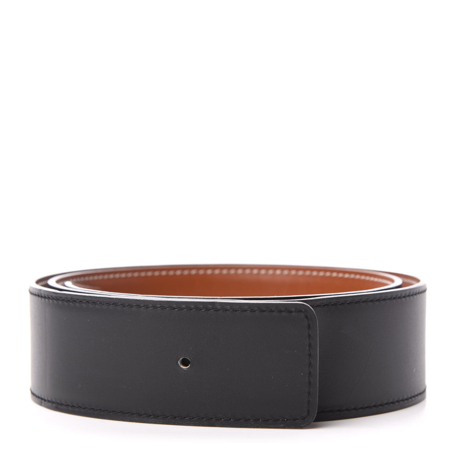 Chamonix Barenia 42mm Belt Strap 85 Black Fauve