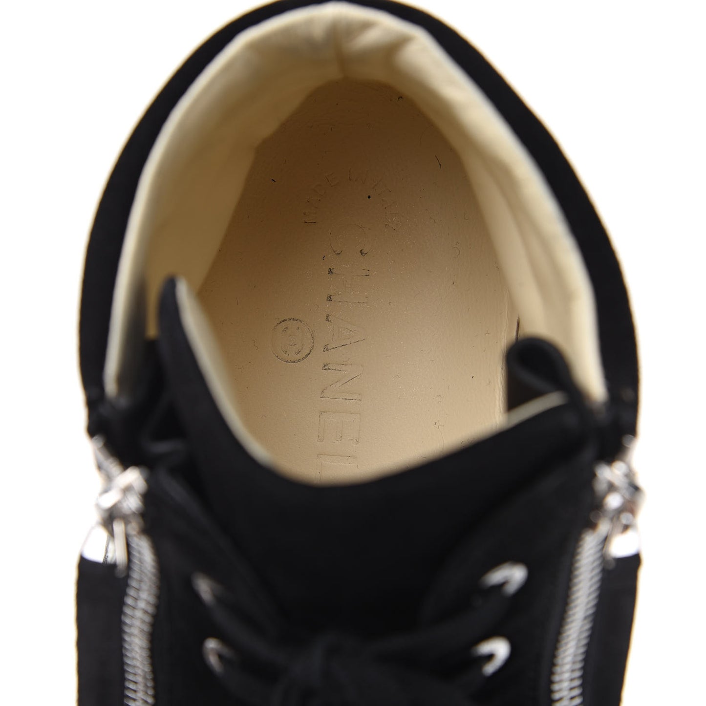 Suede Mens High Top Sneakers 43 Black Gold