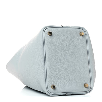 Hermes Taurillon Clemence Picotin Lock 18 PM Bleu Pale 3 of 4
