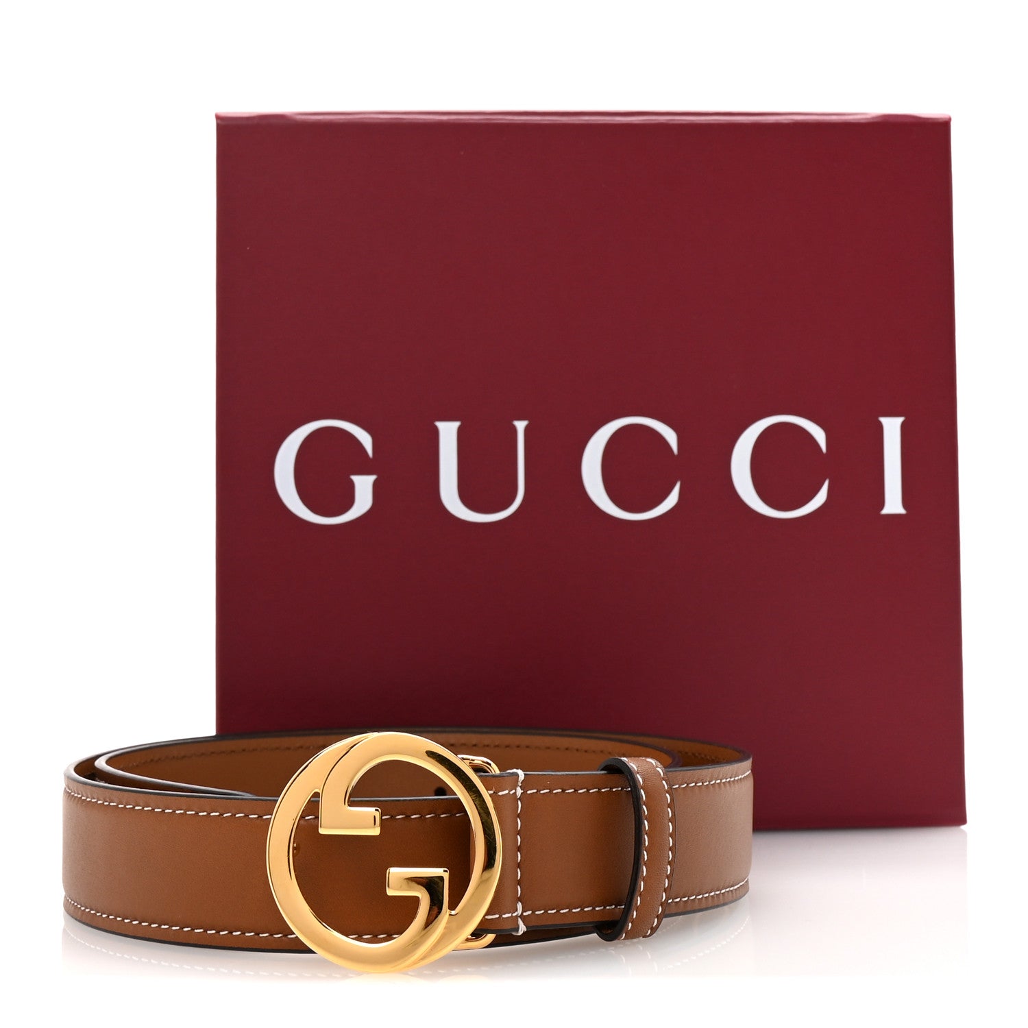 Gucci Ciny Lux Calfskin Blondie 30mm Belt 75 30 Blondie Cognac 6 of 6