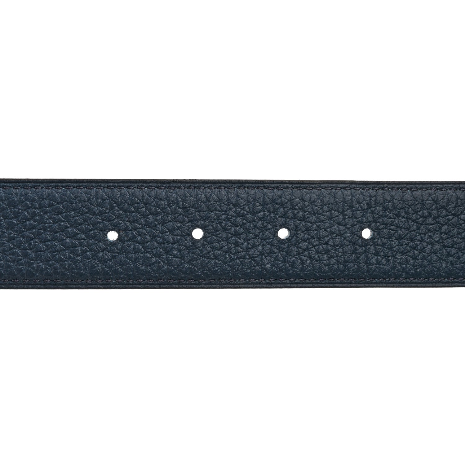 Hermes Box Togo 32mm Belt Strap 90 36 Black Bleu de Prusse 3 of 6