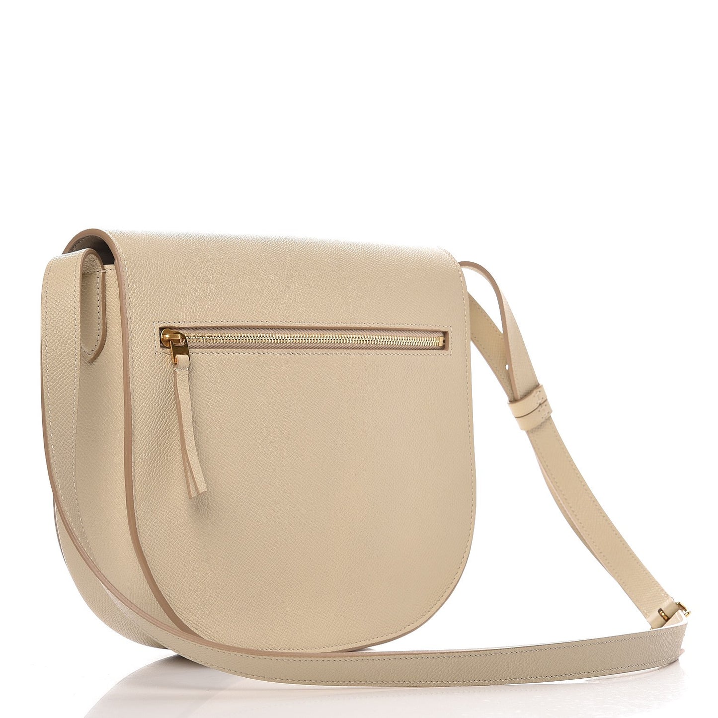 Grained Calfskin Compact Trotteur Linen