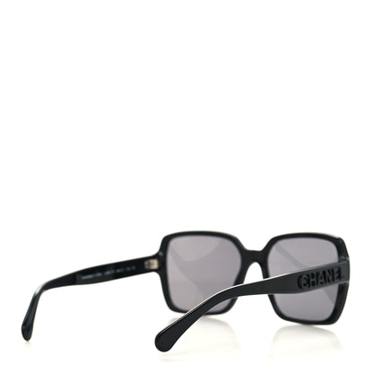 Chanel Acetate Square Sunglasses 5408 Black 4 of 8