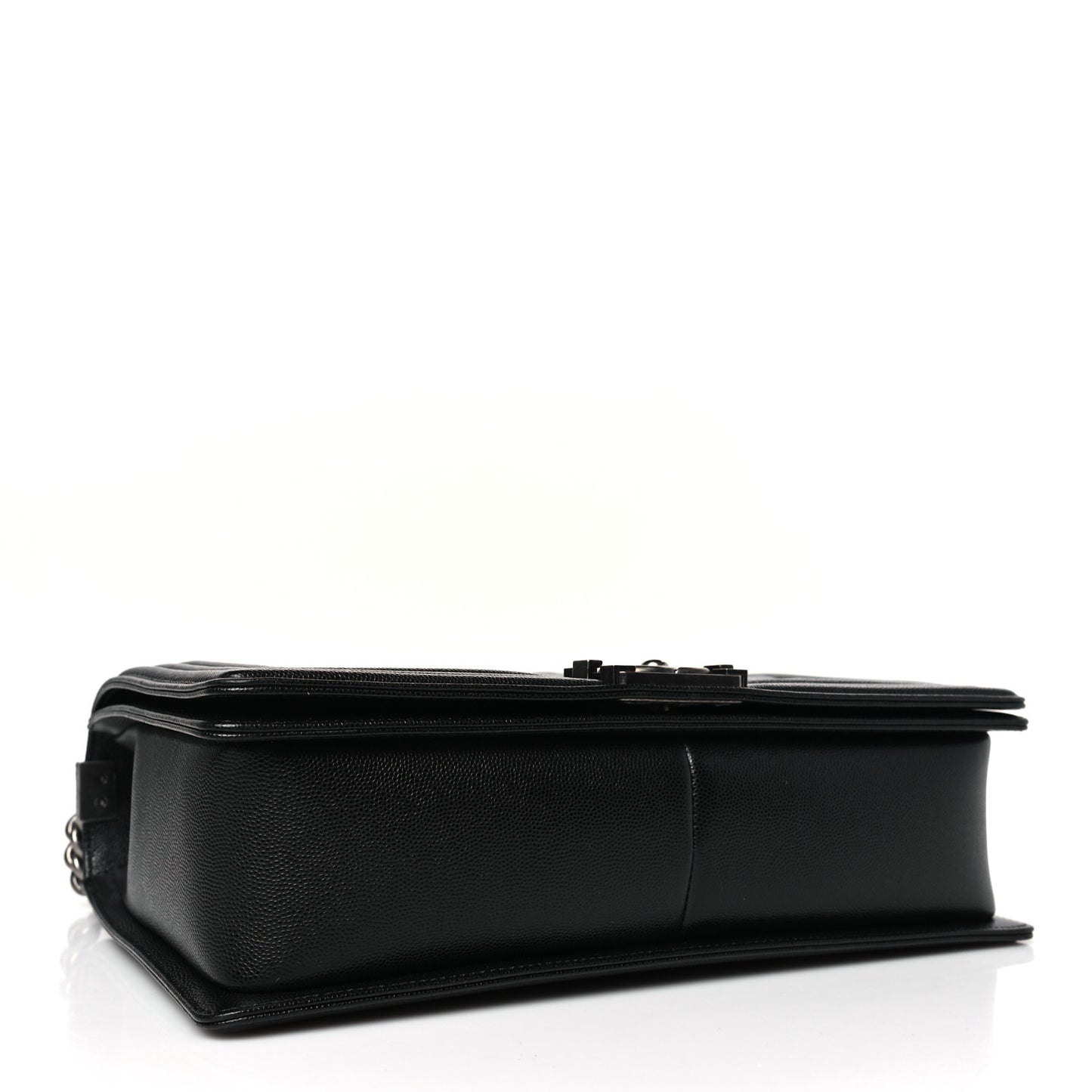Caviar Quilted Large Boy Flap Black