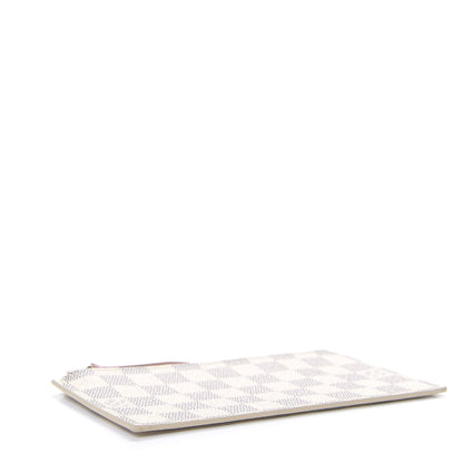 Louis Vuitton Damier Azur Felicie Chain Wallet Zippered Insert Rose Ballerine 4 of 5