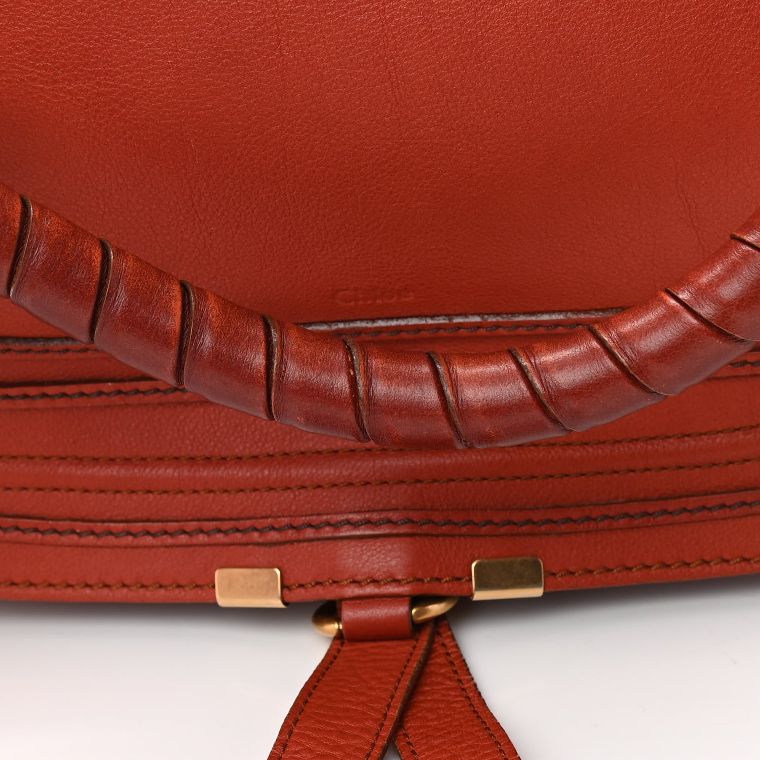 Chloe Calfskin Large Marcie Satchel Maple Leaf 13 of 17