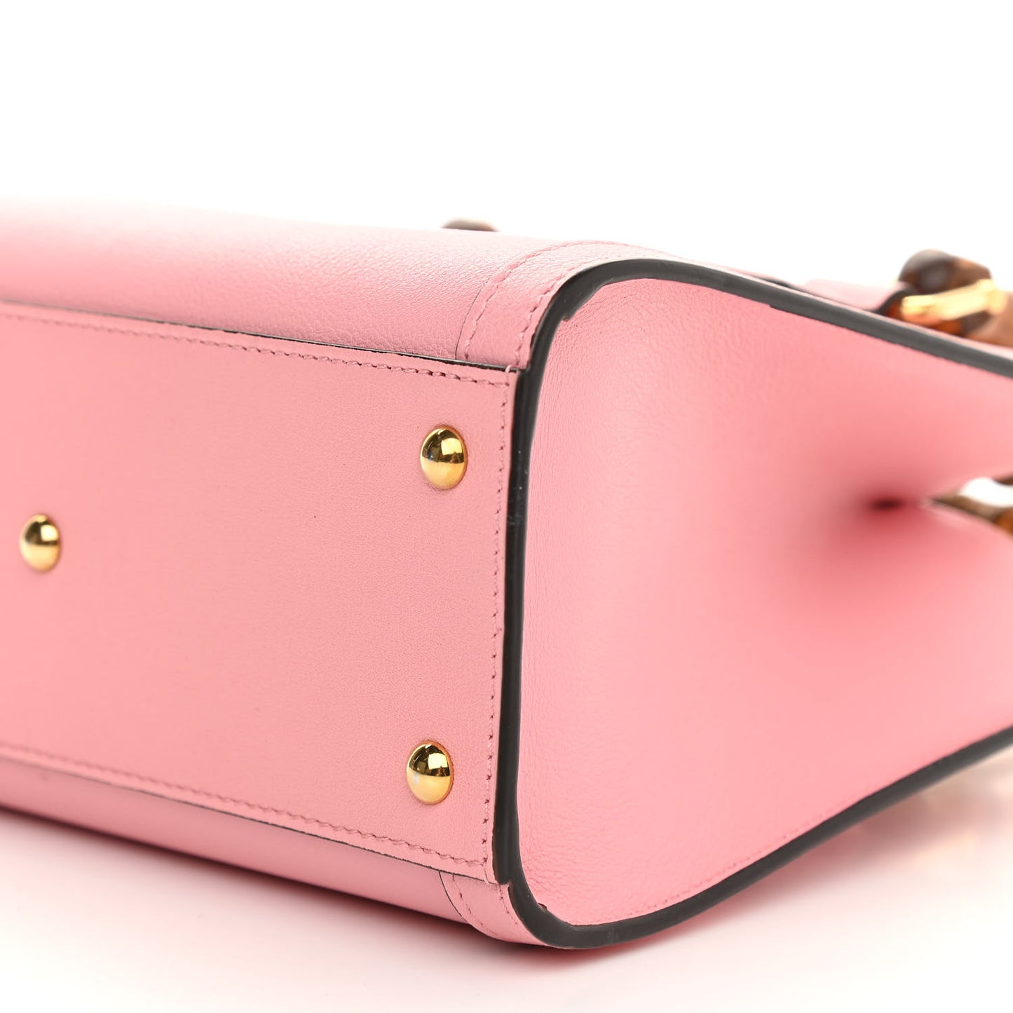 Wonka Grain Calfskin Mini Diana Tote Bag Wild Rose Fuxia Fluo