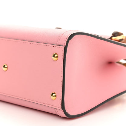 Gucci Wonka Grain Calfskin Mini Diana Tote Bag Wild Rose Fuxia Fluo 9 of 9