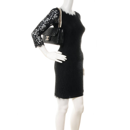 Chanel Lambskin Medium Westminster Pearl Flap Black 2 of 8