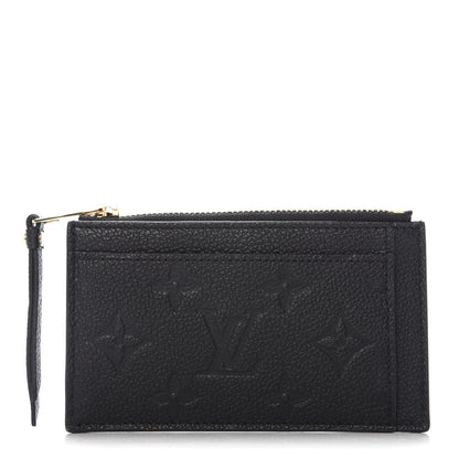 Louis Vuitton Empreinte Zipper Card Holder Black 1 of 8