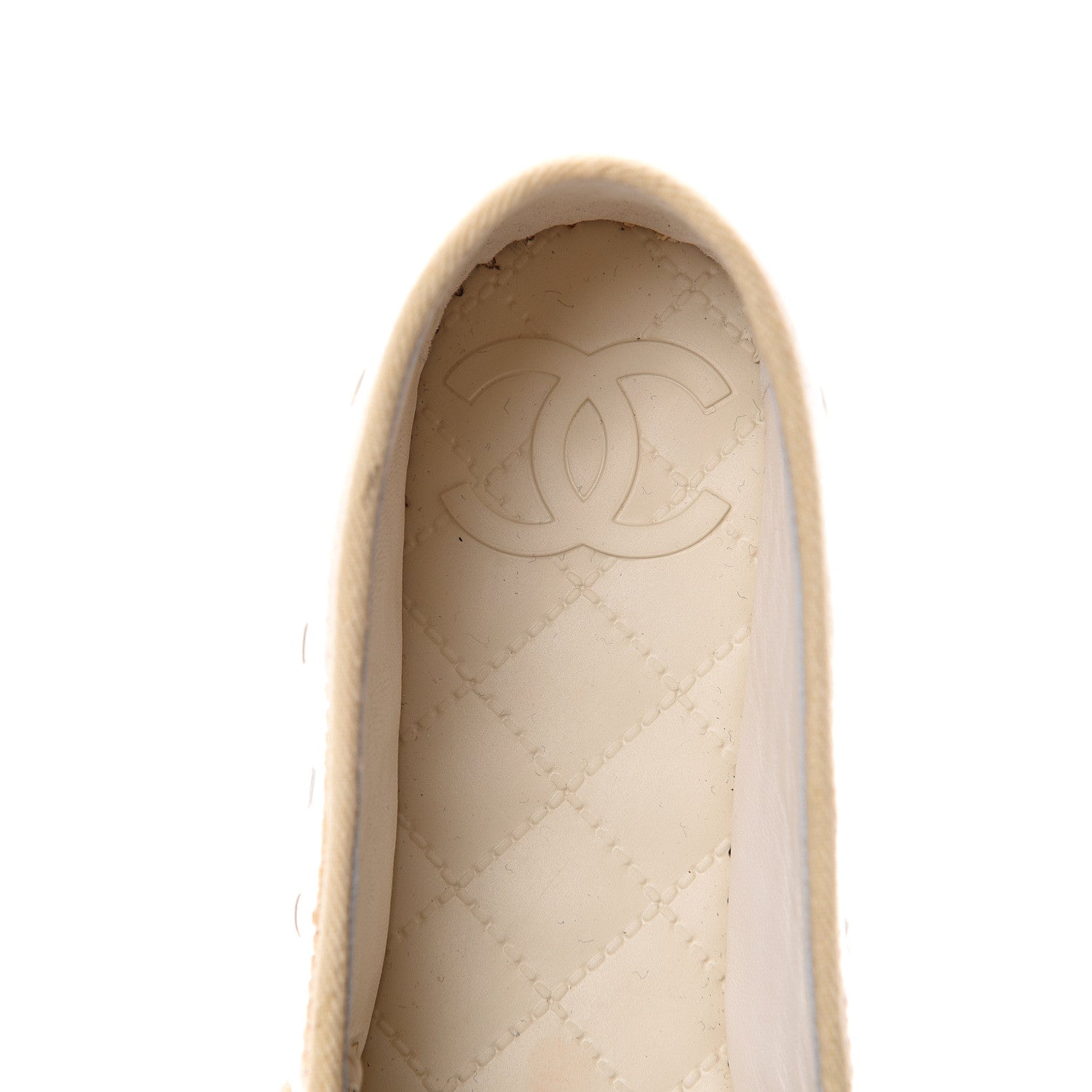 Chanel PVC Raffia CC Espadrilles 35 Beige 9 of 11