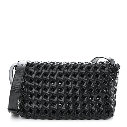 Bottega Veneta Nappa Intrecciato Crochet The Window Crossbody Bag Black 3 of 12