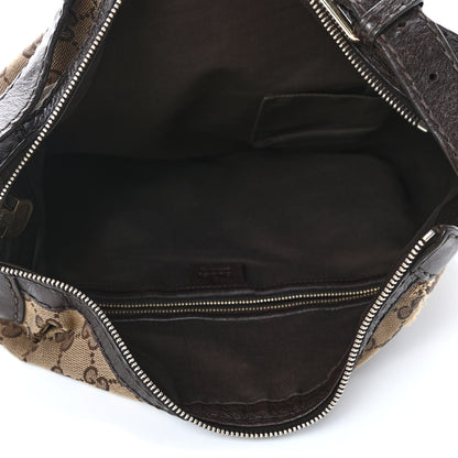 Gucci Monogram Medium Charlotte Hobo Brown 4 of 5
