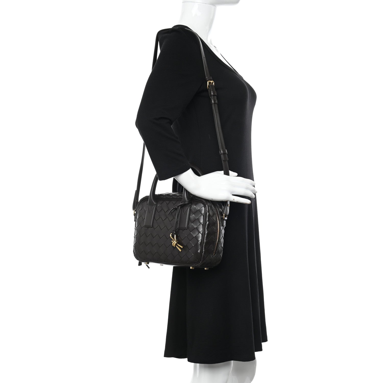 Bottega Veneta Lambskin Intrecciato Small Getaway Fondant 2 of 10