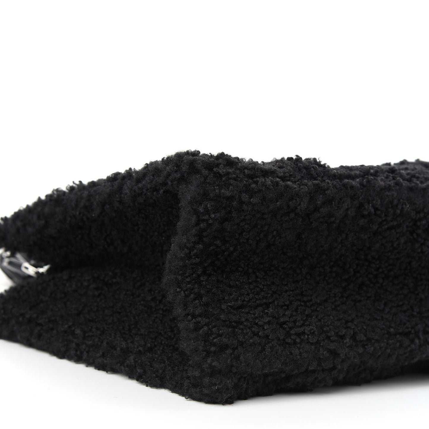 Polyester Cotton Medium The Teddy Traveler Tote Bag Black