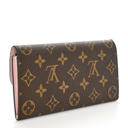 Louis Vuitton Monogram Emilie Wallet Rose Ballerine 3 of 9