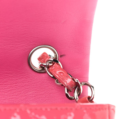 Chanel Patent Quilted Mini Rectangular Flap Pink 11 of 13