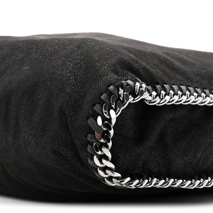 Stella McCartney Shaggy Deer Small Falabella Fold Over Tote Black 9 of 9